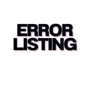 Error listing